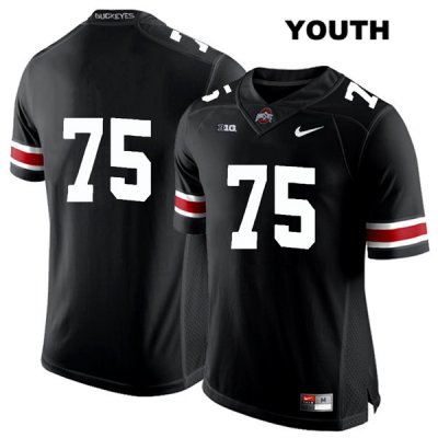 Youth NCAA Ohio State Buckeyes Thayer Munford #75 College Stitched No Name Authentic Nike White Number Black Football Jersey JH20C32WQ